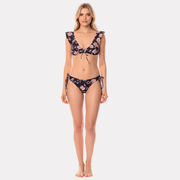 Bikini negro mujer con bolero y amarre frontal St. Even