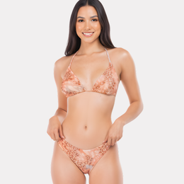 Bikini Reversible Ecofriendly Naranja Verde ST EVEN 99052