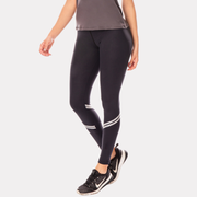 Calza Leggins Tiro Alto Negro Banda Reflect 65178