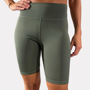 Leggins Calzas Deportivas VERDE Mujer Biker 66584 Tiro Alto