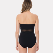 Traje De Baño Mujer Negro Control de Abdomen  ST EVEN 95105