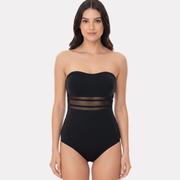 Traje De Baño Mujer Negro Control de Abdomen  ST EVEN 95105
