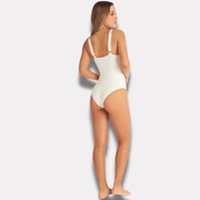 Traje de baño blanco control de abdomen copas fijas Chamela 42895